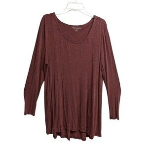 Soft Surroundings Tunic Women X-Large Top High Low Scoop Neck Shirt XL